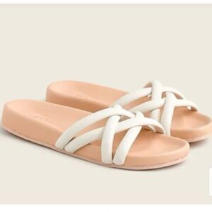 J. Crew Pacific cushy leather strap sandals AY424 White
Slide on slip Size 9.5